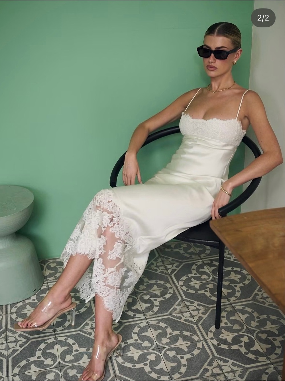 Stone Cold Fox Revolve Carmela Midi Dress in Ivory - Size Small